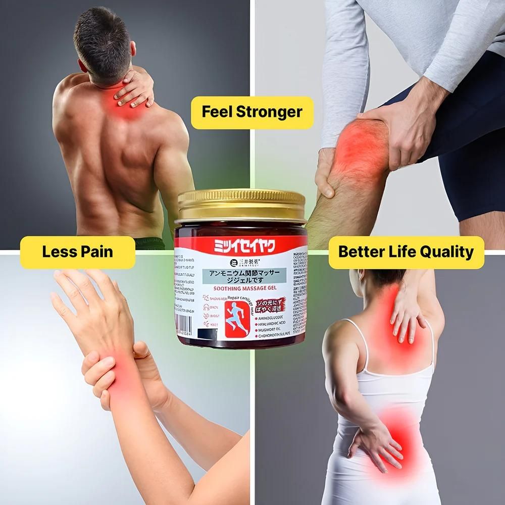 Japanese Pain Relief Gel (Pack of 2) | Fast Relief for Back, Neck, Knee & Joint Pain | Soothing Herbal Formula for Everyday Comfort