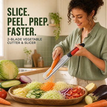 2-in-1 Vegetable Slicer & Peeler