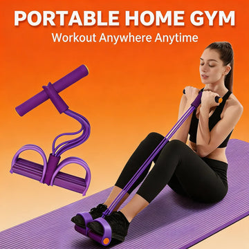 CoreFlex™ Yoga Pedal Puller (4-Tube Full Body Resistance Trainer with Foot Pedals)
