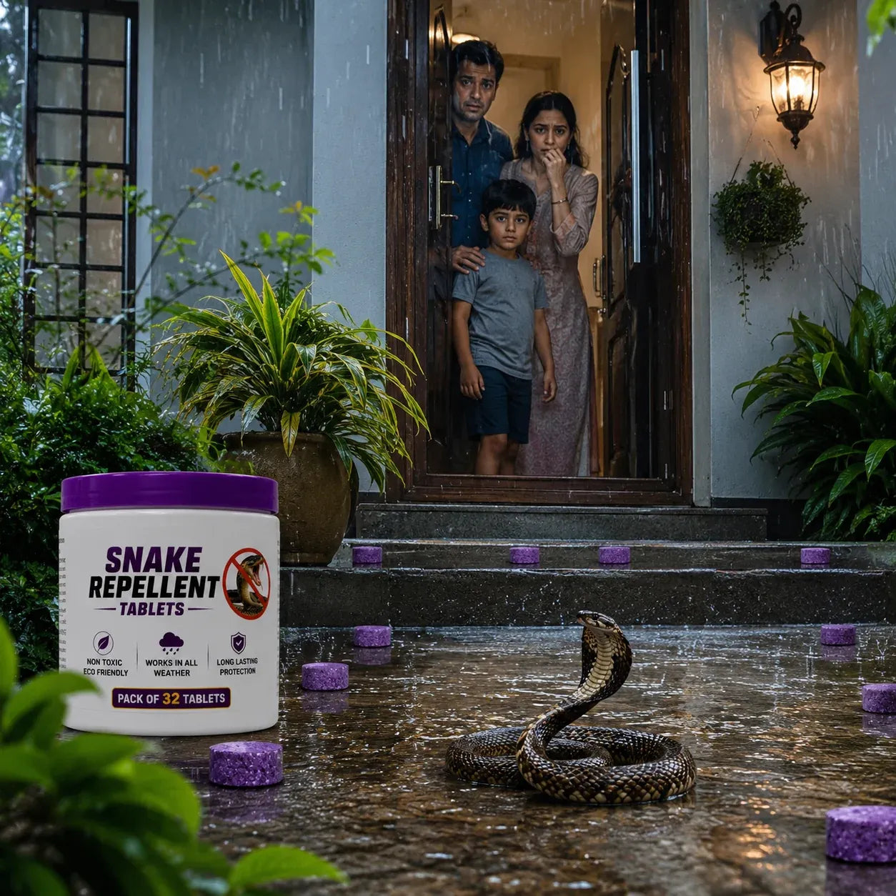 SnakeShield™ Premium Snake Repellent Tablets (Pack of 32)